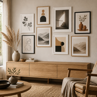 Set Bingkai Foto Kayu Modern Bingkai Dinding untuk Galeri Rumah Dekorasi Rumah dengan Bingkai Gambar Multi-Ukuran Kayu Modern Dapat Disesuaikan untuk Digantung