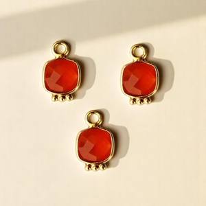 Vessonite Cojín Forma Fancy Bisel Charms - Product Image 3