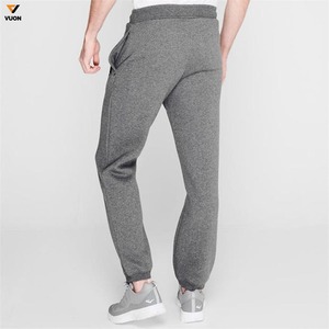 Cintura elástica de ajuste relajado personalizado con cordón y tobillo, pantalones de chándal con bolsillo y cremallera, pantalones de chándal deportivos de algodón y poliéster para hombres - Product Image 4
