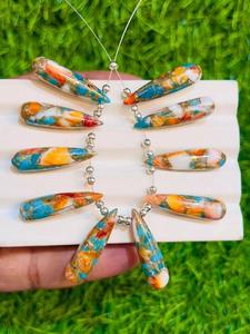 AAA + gema Natural de alta calidad, ostra, cobre, turquesa, pera lisa, cuentas Briolette, tamaño personalizado para la fabricación de joyas - Product Image 3