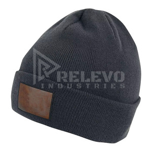 <b>Black</b> Best Manufacturing Winter Skull <b>Cap</b> Beanies OEM Service Custom Logo Anti-wrinkle Latest Arrival New Design <b>Men</b> Beanies - Product Image 3