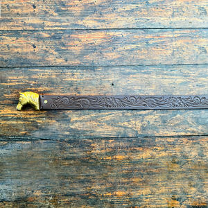 Cinturón Clásico Occidental de Cuero Vacuno de Grano Completo Hecho a Mano con Hebilla de Aleación de Zinc de 40 mm para Uso Casual y Regalos - Product Image 2