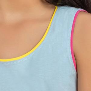 เสื้อกล้ามคอตตอนแขนกุดผ้าคอตตอนแขนกุดสำหรับเด็กไซส์ใหญ่พิเศษ - Product Image 4