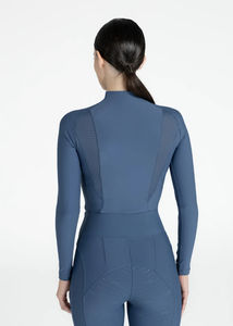 Camiseta de equitación para mujer, atlética, ligera, transpirable, de tela elástica, que absorbe la humedad, para verano 2026 - Product Image 3