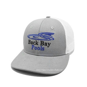 Venta al por mayor gorras de camionero personalizadas de 6 paneles 100% tela de algodón malla de moda parte posterior frontal bordado Logo Puff para uso al aire libre - Product Image 6