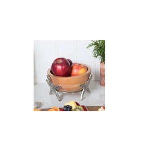 Bol en bois de forme ronde de haute qualité avec poignée en laiton Taille personnalisée Échantillon durable et gratuit Grand prix à vendre - Product Image 3