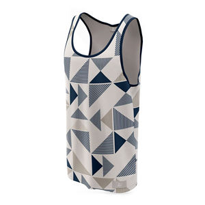 Camiseta sin mangas transpirable Anti-UV informal de secado rápido del fabricante personalizado para hombre, camiseta sin mangas para gimnasio, diseño de sublimación lavado a la piedra de alta calidad - Product Image 5