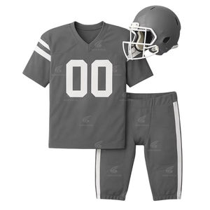 Professional Latest Fashion American Football Jersey Set Customizable Quick Dry Breathable <b>Heat</b>-Transfer Printed Team Uniform - Product Image 1