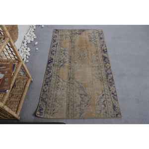 Alfombra de retales de poliéster y lana clásica Vintage, patrón Oriental rectangular negro Beige para sala de estar, dormitorio (2,9 'X 5,2' de látex - Product Image 1