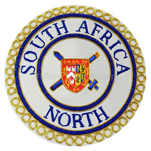 Insignia de Desvestido del Superintendente Provincial de Artesanía Masónica, Alambre de Lingote Dorado Bordado a Mano para Delantal Masónico Appare - Product Image 4