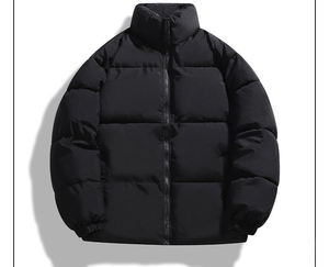 OEM diseño personalizado hombres invierno cálido cremallera Masculina Jaqueta talla grande grueso Stand Collar prendas de vestir Abrigo acolchado burbuja Puffer chaqueta - Product Image 5