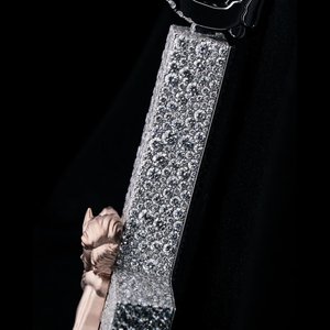 Tùy Chỉnh Iced Ra Thư L Mặt Dây Chuyền Với Thiên Thần Thiết Kế | 925 Sterling Bạc Với VVS Moissanite Đá | Iced Ra Hip Hop Đồ Trang Sức - Product Image 2