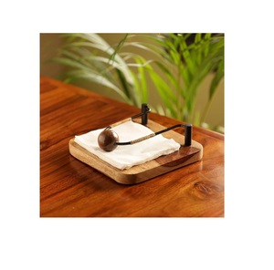 Boîte à mouchoirs jetable de luxe nordique support en bois naturel en forme de coeur pour voitures et véhicules tissus décoratifs faits à la main - Product Image 3