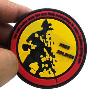 Wholesale Customized Logo PVC <strong>Patches</strong> 3D Soft Plastic Embossed Silicone Rubber Heart Flower for Hat <strong>Use</strong> Direct Manufacturer - Product Image 4