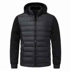 Chaqueta de invierno para hombre, abrigo grueso de algodón con capucha a prueba de viento y característica impermeable, moda informal para uso al aire libre - Product Image 1