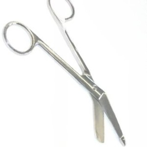 กรรไกรลิสเตอร์คุณภาพพรีเมี่ยมสำหรับผ้าพันแผลใบมีดโค้ง14ซม. สำหรับตัดผ้าพันแผลเครื่องมือผ่าตัด - Product Image 4