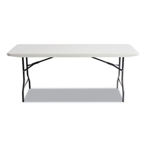 Alera 65600 Mesa plegable rectangular Platinum de 72 pulgadas. X 30 Pulgadas X 29 Pulgadas Resina de borde cuadrado 65600 - Product Image 3