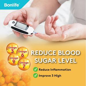 Bonlife Plant-Based <b>Sea</b> <b>Buckthorn</b> <b>Oil</b> 500mg Softgels 60 <b>Capsules</b> Antioxidant Lipid Supplement Skin Energy Wellness Adult Use - Product Image 6