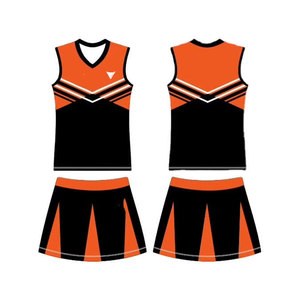 Uniforme de Animadoras de Poliéster Transpirable de Secado Rápido, Talla Grande, Personalizable, Diseño Más Reciente, Superventas - Product Image 6