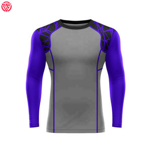 Vente chaude Rush Guard Hommes Taille Personnalisée Confortable Compression Fitness Rash Guard À Manches Longues Hommes Compression Rash Guard - Product Image 4