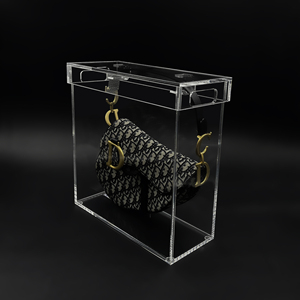 <b>Acrylic</b> Factory Custom <b>Clear</b> Display <b>Box</b> Assemble <b>Acrylic</b> Display Case for Collection, Figure, Model, Doll ,Bag Case for Display - Product Image 3