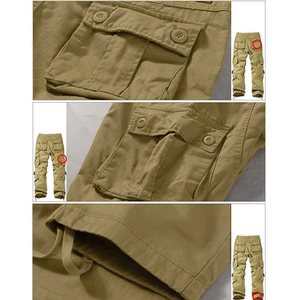 Pantalon cargo droit polyvalent pour homme, léger, taille haute, en toile, pour la randonnée, les voyages et un usage décontracté - Product Image 6