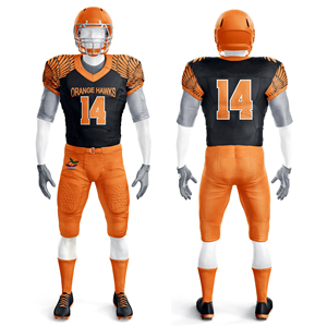 Uniforme d'équipe de sport personnalisé Uniforme de football américain Maillots de football américain rembourrés et pantalon de football sergé à sublimation - Product Image 5