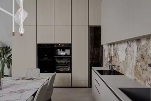 2025 Nuevo estilo Fábrica de Vietnam RTA Puerta de armario de cocina moderna Diseño de coctelera de madera Precio al por mayor - Product Image 4