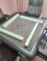 Tapis de jeu de Mahjong personnalisé avec logo OEM, pliable, en caoutchouc, taille sur mesure pour le divertissement