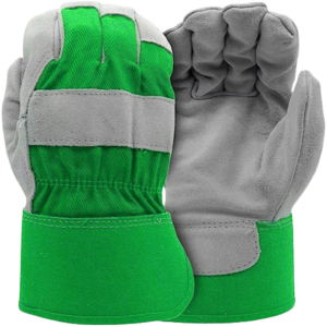 Guantes de seguridad de cuero de vaca de alto rendimiento, suaves y cómodos, resistentes a la abrasión para construcción y jardinería - Product Image 6