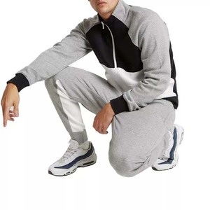 Offre Spéciale – Survêtement d'entraînement personnalisé pour homme, coupe ajustée, manches longues, brodé, à capuche, 100 % coton polaire respirant - Product Image 1