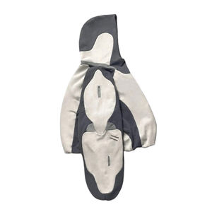 เสื้อสเวตเตอร์มีฮู้ดขนาดใหญ่พิเศษผ้าฟลีซเนื้อนุ่มหนามีฮู้ดพิมพ์ลาย400แบบกำหนดเองได้ด้วยระบบ GSM - Product Image 5