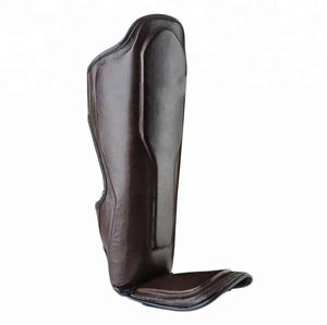 Espinilleras con Protección para Empeine y Pie, para MMA, Kickboxing, Muay Thai, Boxeo, Espinillera Especial de Muay Thai, Protector de Espinilla de Cuero Vacuno Auténtico - Product Image 5