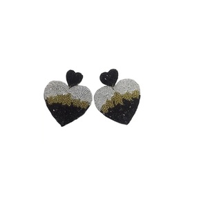 Bijoux de mode de luxe, boucles d'oreilles brodées en forme d'étoile, taille personnalisée et vente, boucles d'oreilles en perles personnalisées pour filles, femmes, cadeau - Product Image 4
