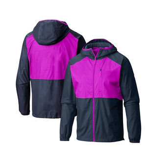 Vestes de pluie pour hommes, imperméables, coupe-vent, légères, pour la course à pied, le cyclisme, réfléchissantes, pliables, à capuche - Product Image 1