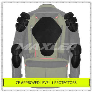 Veste de tourisme longue en textile pour hommes, imperméable, homologuée CE niveau 1 2, protection, fabricant OEM, fournisseur de marque privée - Product Image 3