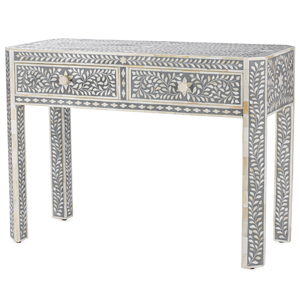 Console en incrustation d'os, table d'appoint royale en incrustation d'os - Product Image 1