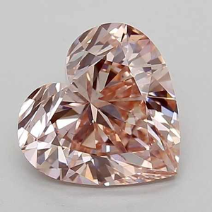 IGI Certified Pink Lab Created Diamond Fancy Vivid Pink <b>Heart</b> <b>Cushion</b> Asscher Cut in Fancy Shape Category - Product Image 4