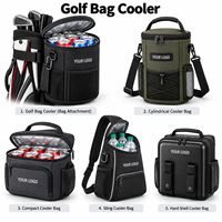 Sac de rangement personnalisé pour accessoires de golf, pochette pour balles de golf, étui pour tees en cuir