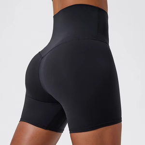 High Waist Seamless Yoga Shorts Hip Hop <b>Tight</b>-Fitting for Gym Fitness Running Workout Hanging Dye Gradient Design for Summer - Product Image 3