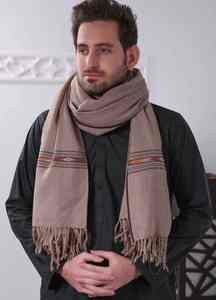 Men Wool <b>Shawl</b> Soft Warm Breathable Winter Traditional Classic Solid Color 300g <b>Wrap</b> for Ethnic Wear - Product Image 3