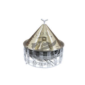 Réchauffeur d'aliments en acier inoxydable poli miroir Casserole faite à la main de qualité supérieure Réchauffeur d'aliments design le plus vendu - Product Image 1