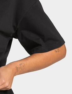 Wholesale OEM Custom Embroidery <b>Black</b> Crew Neckline Loose Fit <b>Women</b> Lift T-<b>Shirt</b> Breathable Cotton Blended T <b>shirt</b> <b>For</b> <b>Women</b> - Product Image 6