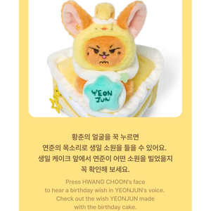 TXT YEONJUN - HBD HWANG CHOON Cake Pouch + Photocard Set. <b>TOMORROW</b> X TOGETHER - Product Image 4