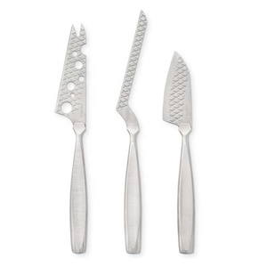 Épandeur et trancheuse à beurre en acier inoxydable, vente en gros, outils à fromage en or plaqué or, poignée plate en acier inoxydable - Product Image 5