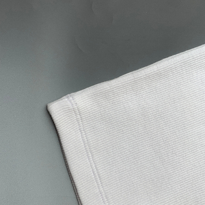 Camiseta sin mangas de cuello redondo de algodón acanalado largo para mujer de alta calidad tela de Jersey transpirable informal personalizada - Product Image 4