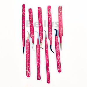 Pince à cils de salon Diamond Edge Pince à épiler en acier Nano Grip de haute précision avec logo privé Fourniture directe d'usine en gros - Product Image 2