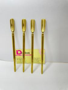 Empujadores de uñas de doble uso duraderos de Plasma dorado, empujador de cuchara para cutículas, removedor de cutículas, arte de uñas, cuidado de uñas de acero inoxidable esencial - Product Image 2