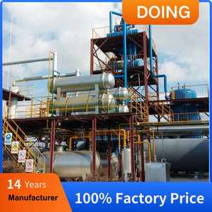 Machine de raffinage d'huiles usagées à <span class=keywords><strong>catalyseur</strong></span> solide DOING Company, 100 kg-14 T/jour, pour la distillation d'huiles de pneus usagés et d'huiles plastiques en carburant diesel - Product Image 4