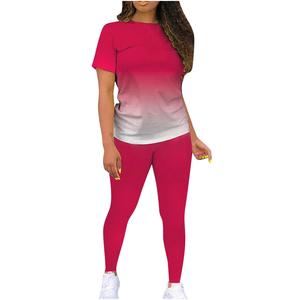 Conjunto de chándal informal para mujer al por mayor, conjunto de dos piezas con logotipo personalizado, proveedor de ropa deportiva - Product Image 1